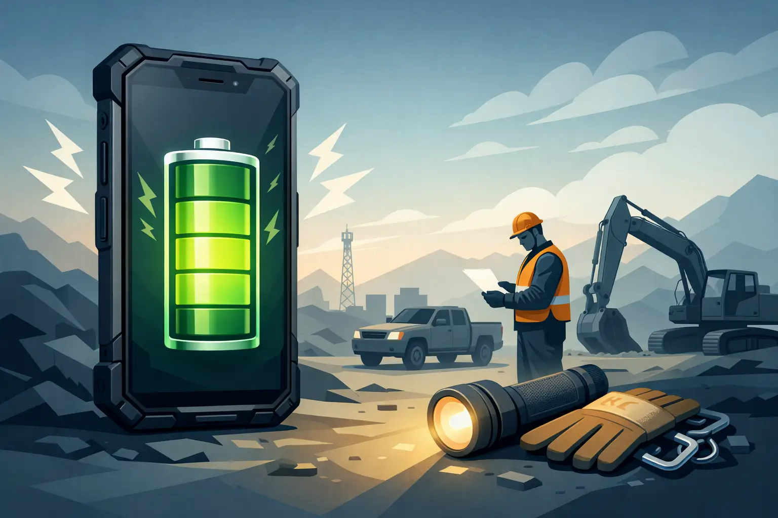 Best Long Battery Rugged Phone for Work