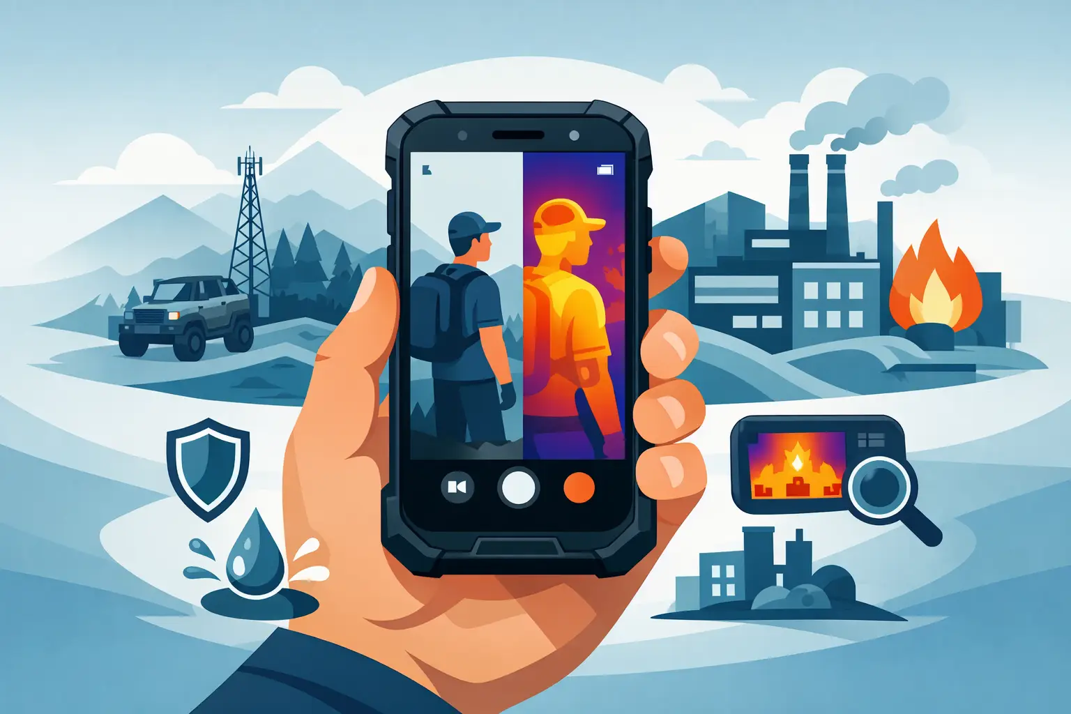 Choosing a Rugged Phone with Thermal Camera