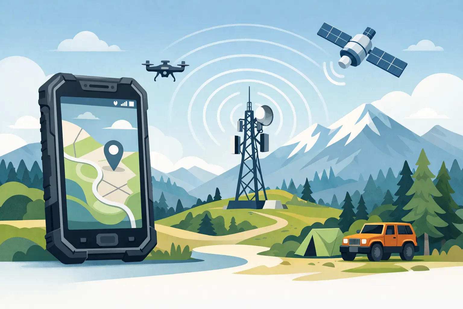 Rugged Phone Remote Area Coverage Explained