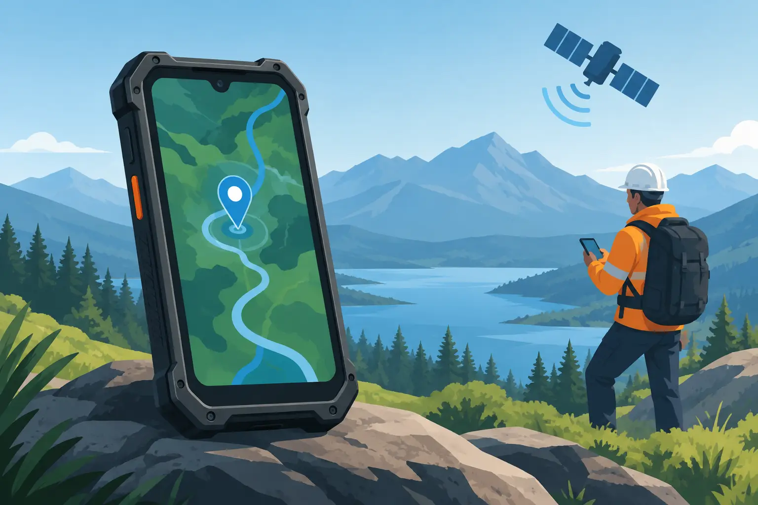 GPS Rugged Phones for Work Beyond Reception