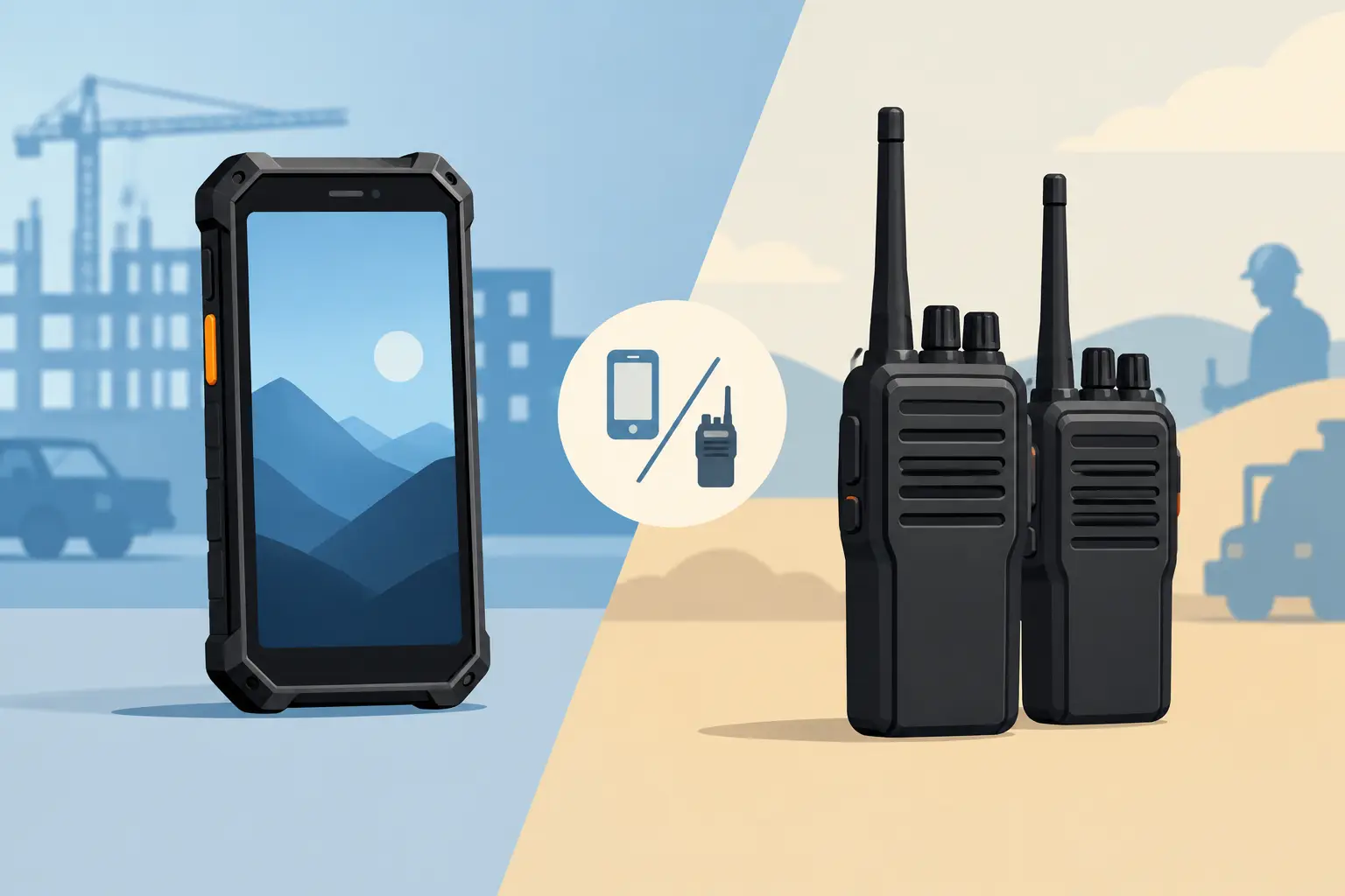 Rugged Phone Versus Two-Way Radios for Work